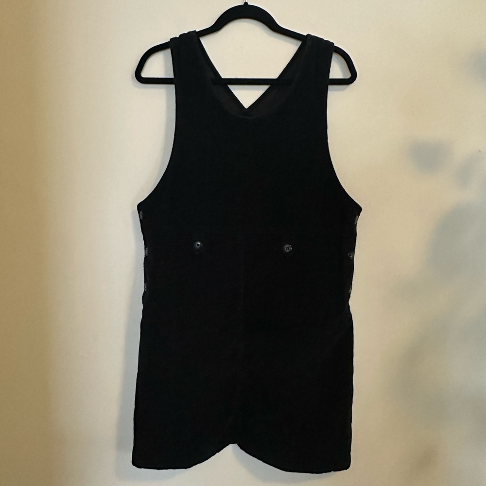 Vintage Cabin Creek Corduroy Black Dress